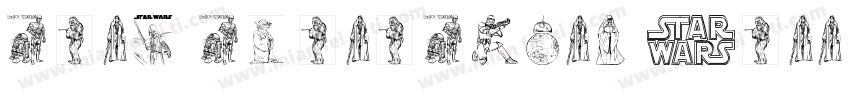 Card Characters Narr字体转换